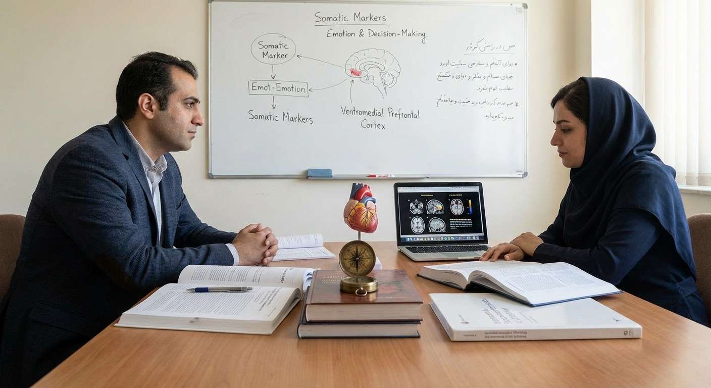 قطب‌نمای بدن: نقش پنهان هیجان و شهود در تصمیم‌گیری از نگاه داماسیو