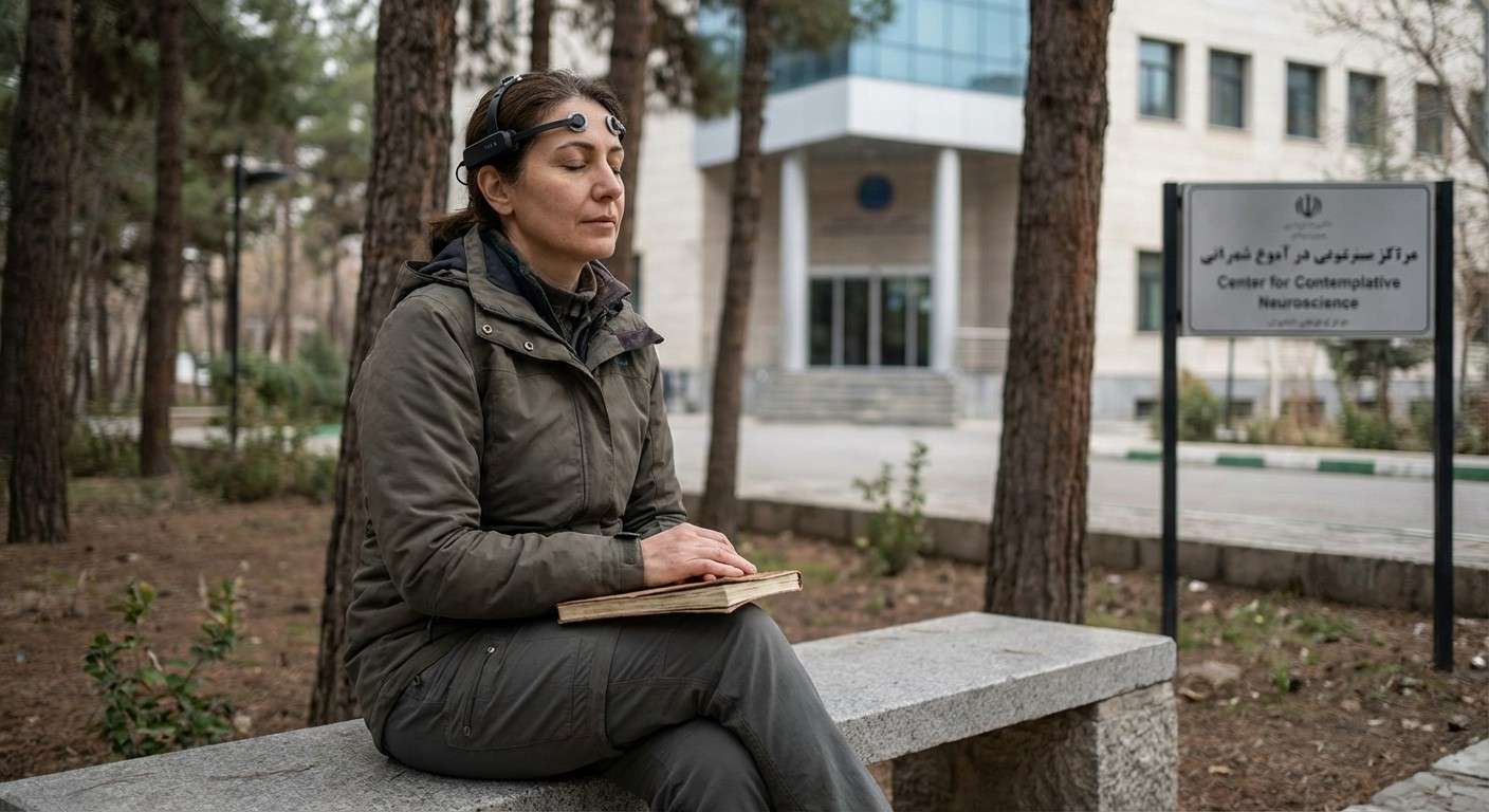 فردی در حالت آرامش و تمرکز در طبیعت، نمادی از گوش دادن به سیگنال‌های درونی بدن.