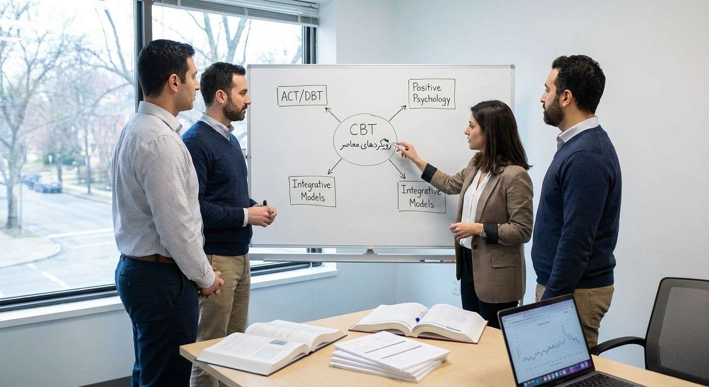 نقشه روان‌درمانی معاصر: از CBT تا روان‌شناسی مثبت‌نگر و رویکردهای تلفیقی