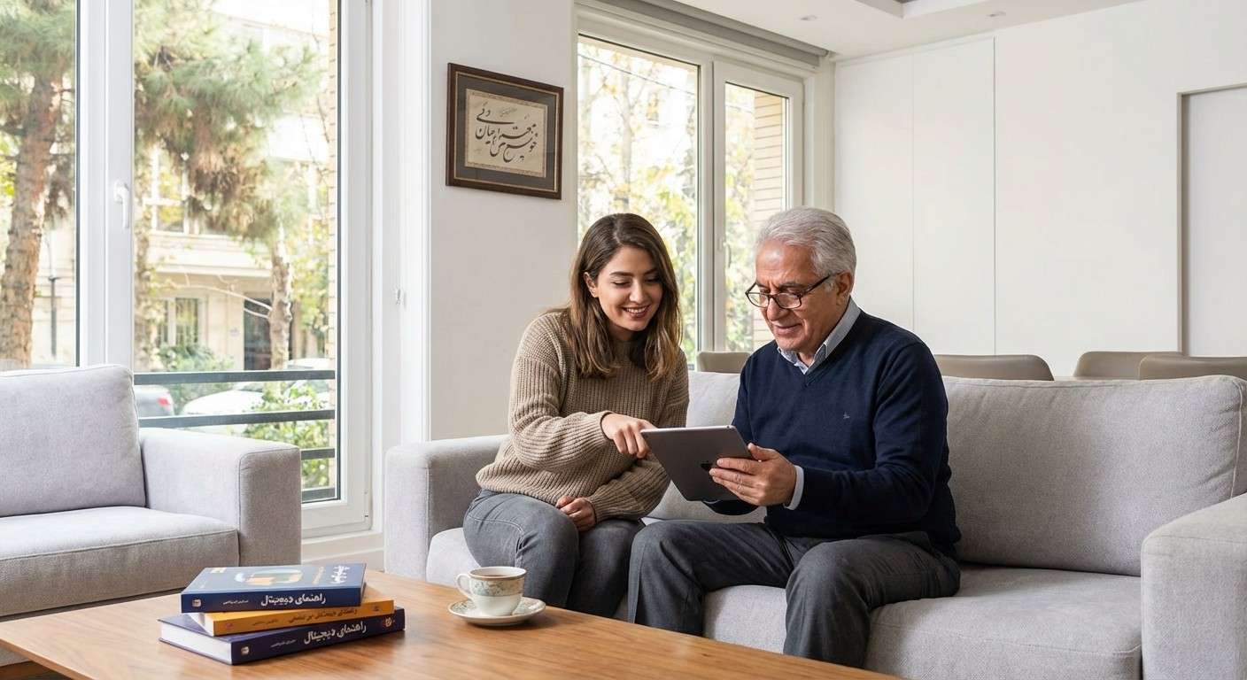 از ترس تا تماس تصویری: راهنمای ساده عبور از شکاف دیجیتال برای سالمندان