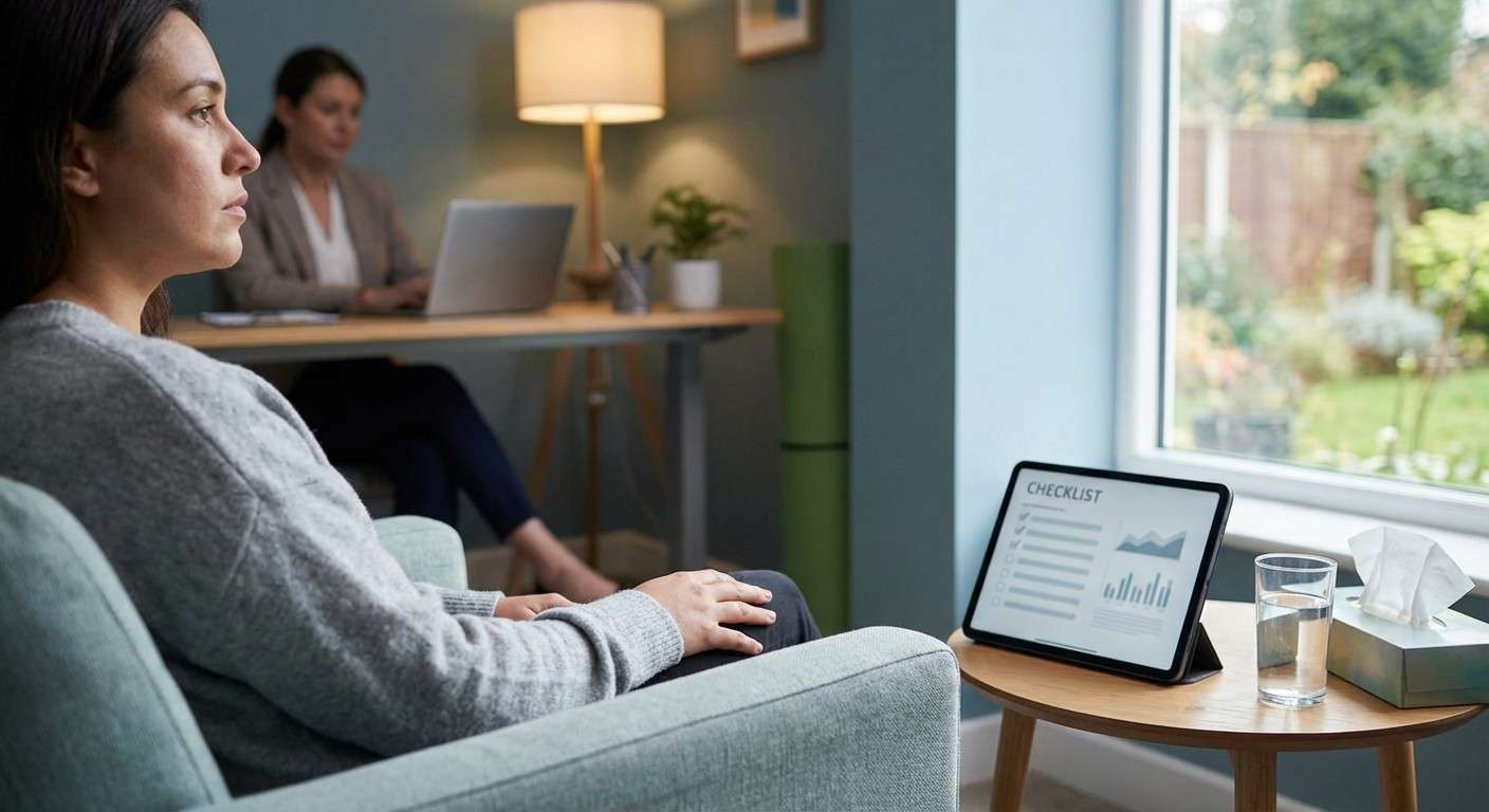 فردی که به تنهایی در یک اتاق نشسته و به دوردست خیره شده، نمادی از افکار مزاحم و نفوذی.