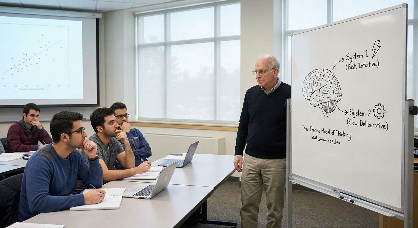 تفکر، سریع و آهسته: آشنایی با دو سیستم ذهنی که تصمیمات روزمره ما را شکل می‌دهند