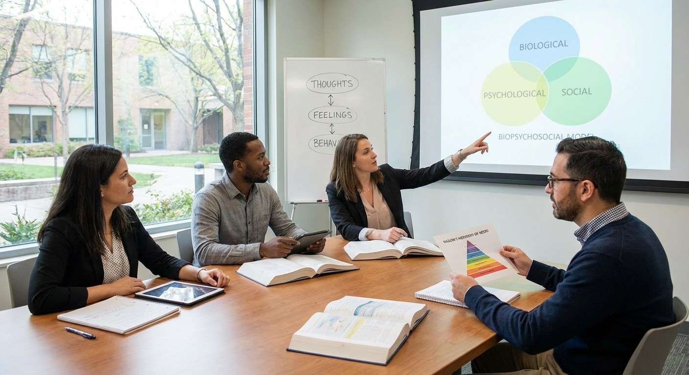 فردی که به قله یک کوه رسیده و با رضایت به افق نگاه می‌کند، نماد خودشکوفایی.