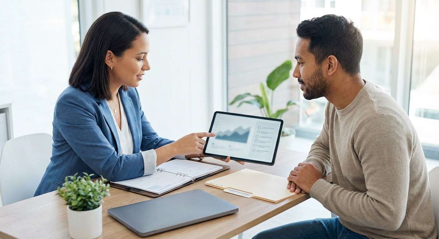 تصویری از تعادل بین کار، خانواده و سلامت شخصی که نشان‌دهنده مدیریت موفق استرس است.