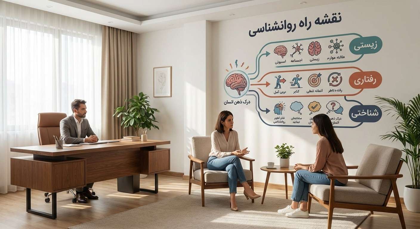 نقشه راه روان‌شناسی: معرفی رویکردهای زیستی، رفتاری و شناختی