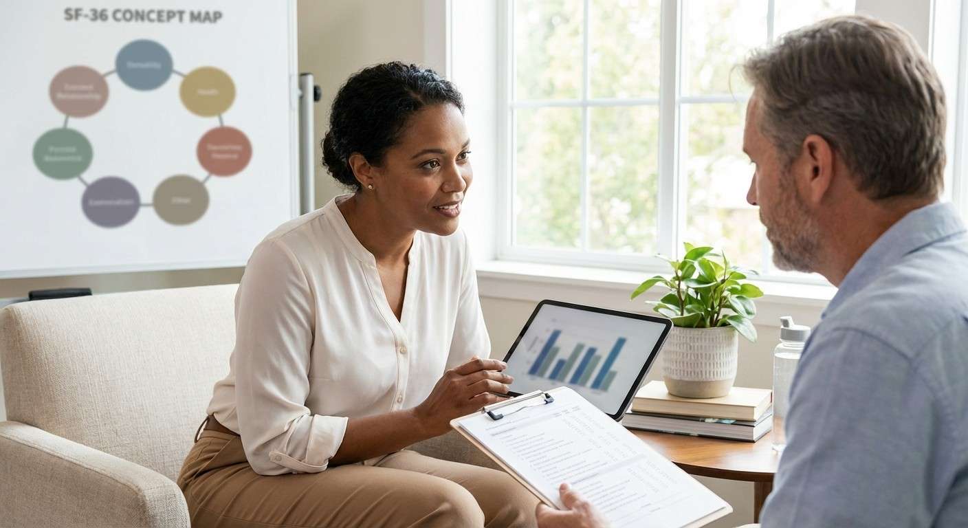 SF-36: نقشه ۸ بعدی سلامت؛ از درد جسمی تا عملکرد هیجانی و اجتماعی
