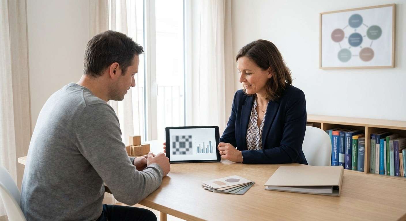 نموداری که پنج عامل هوش در آزمون استنفورد-بینه را نشان می‌دهد: استدلال، دانش، کمی، دیداری-فضایی و حافظه فعال.